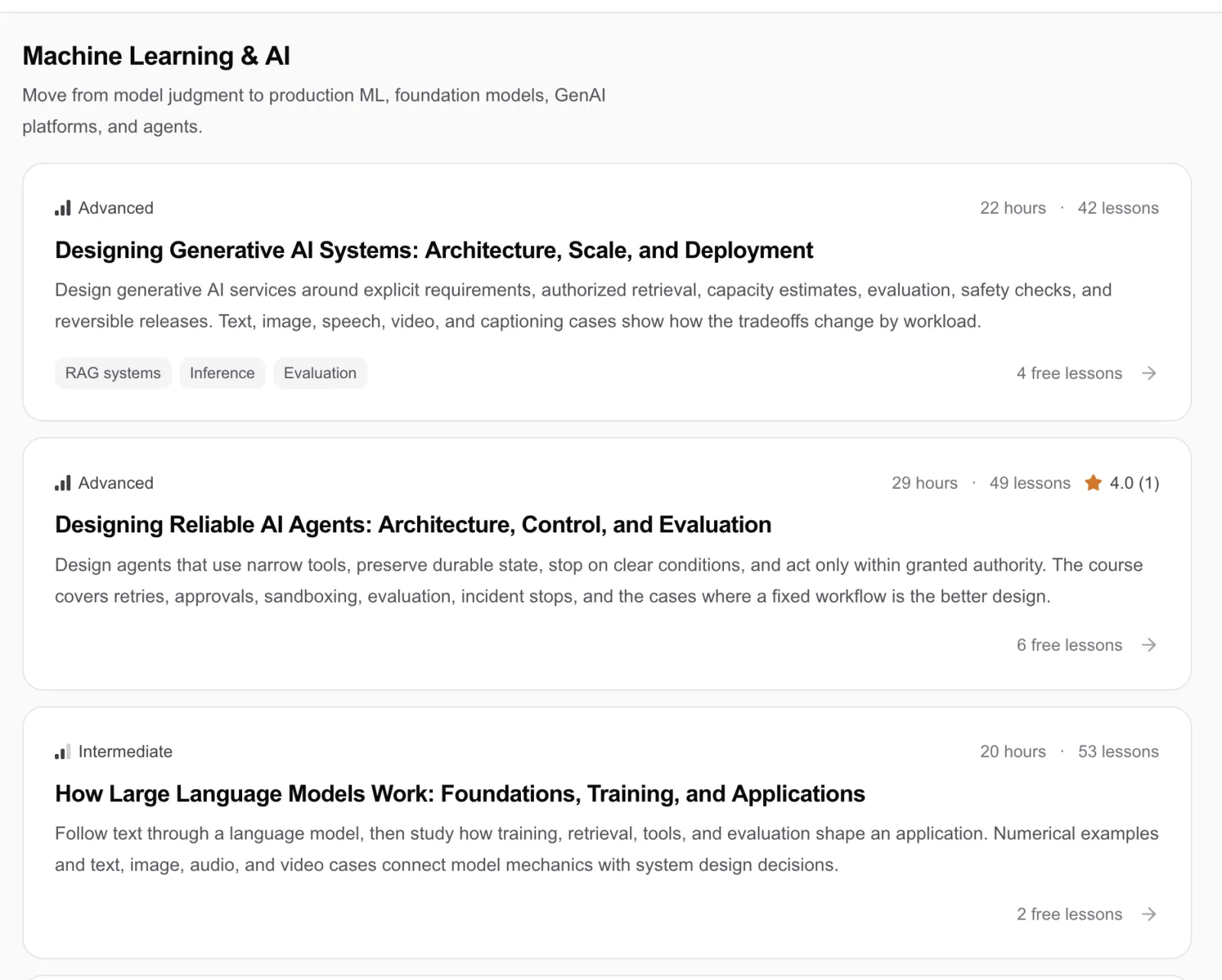 PracHub Kurse zu Machine Learning und AI: Generative AI Systems, AI Agents und LLMs